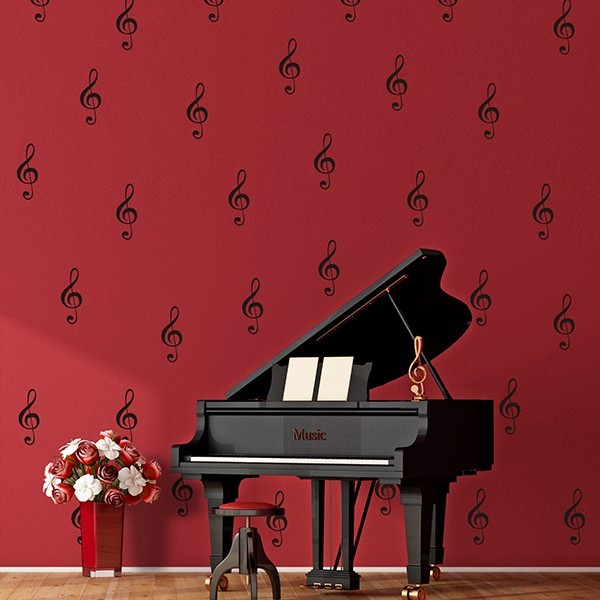 Vinil Decorativo Notas Musicais PA031