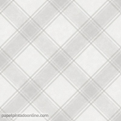 papel de parede xadrez escocês cinza e rosa 12870
