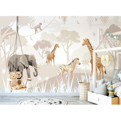 Mural papel pintado infantil Clouds&Stars