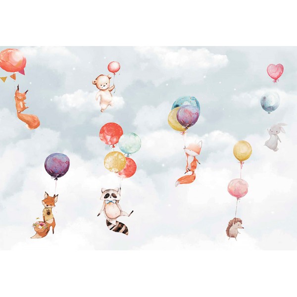 Mural Infantil Animals Flotant ANIM527