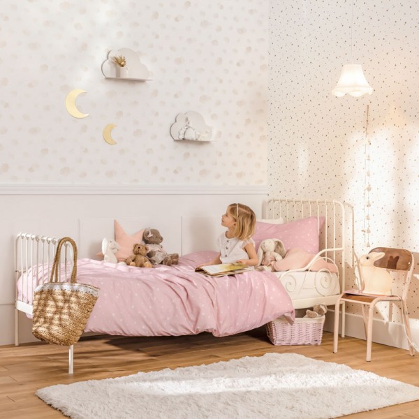 GAULAN 232118 - Papel pintado infantil para bebe de elefantes cometas y  nubes color tonos pastel para pared habitación infantil cuarto niño niña -  Rollo de 10 m x 0,53 m : : Bricolaje y herramientas