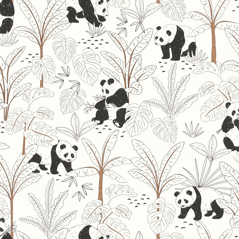 Papel de Parede Infantil Para Colorir Panda Promoção Oferta