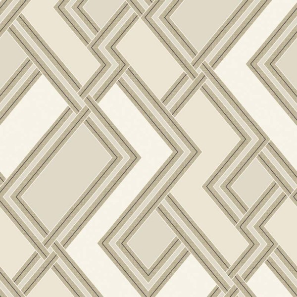 Paper pintat geometric en forma de laberint en color beige