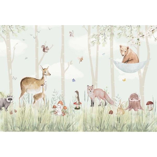 Mural Infantil Bosque Atento ANIM643