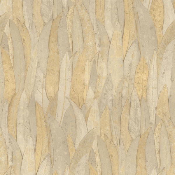 Paper pintat FULLES D'EUCALIPTE BEIGE