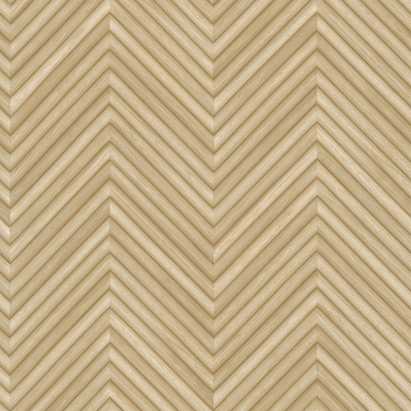 Papel pintado MADERA CHEVRON BEIGE