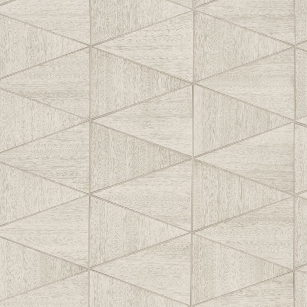 Papel pintado GEOMÉTRICO MADERA BEIGE CLARO Y BLANCO 33358