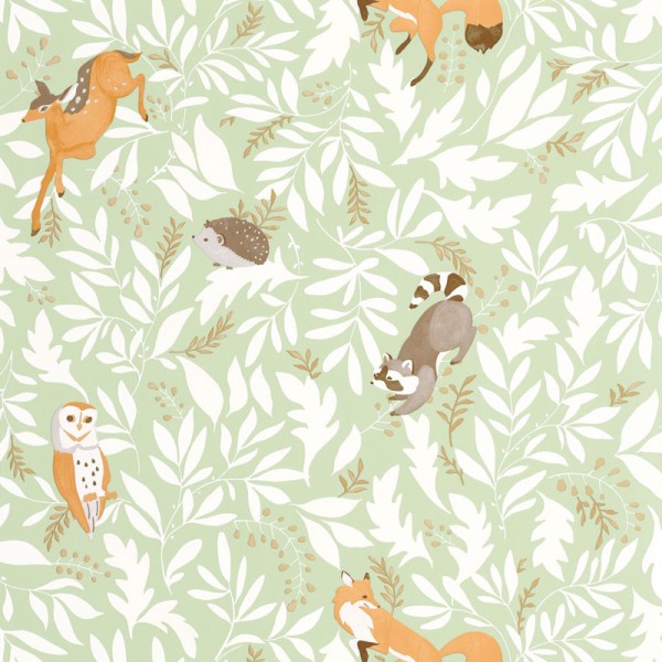 Papel de parede ANIMAIS NATUREZA VERDE MNM_10574_70_00