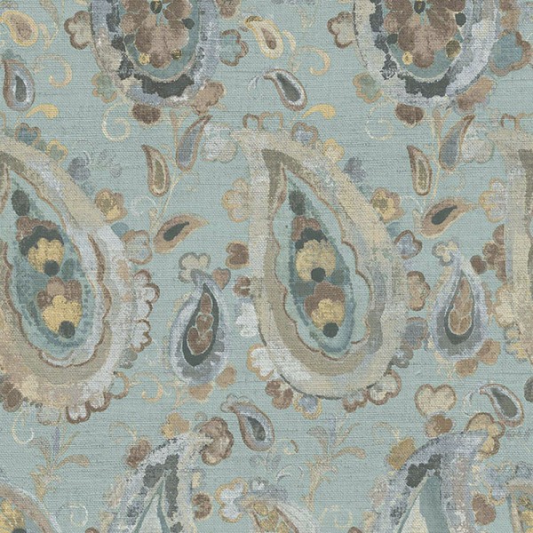 Paper pintat GOTES PAISLEY BLAU CLAR 39013