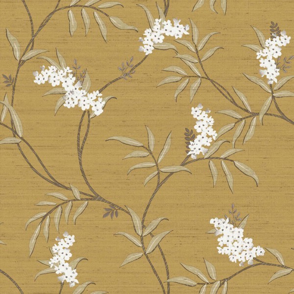 Paper pintat FLORAL JAPONÈS OCRE 33307