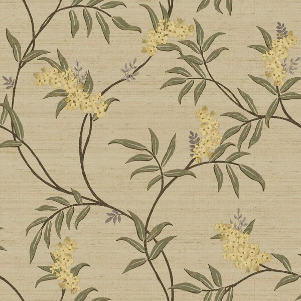 Papel de parede FLORAL JAPONÊS BEGE 33302