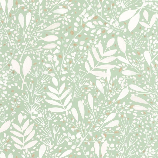 Papel de parede JARDIM AQUARELA BRANCO E VERDE GNL2_10169_70_73