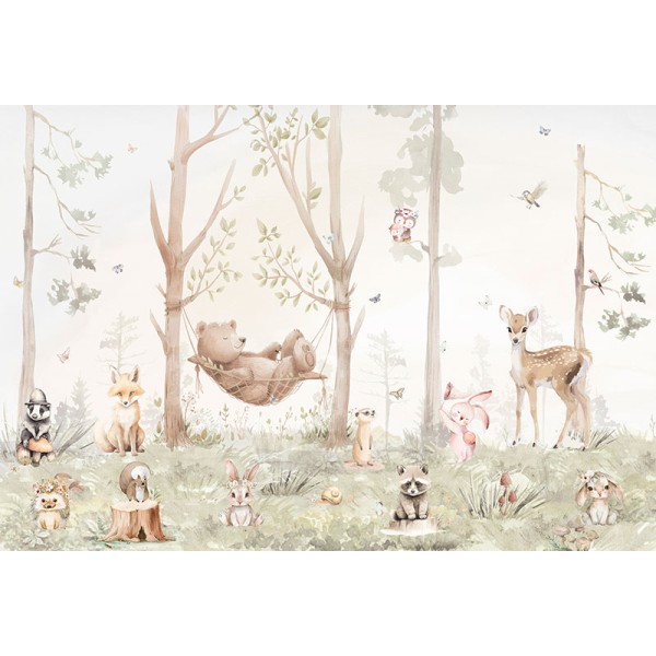 Mural Infantil Tranquilidad en el Bosque ANIM663