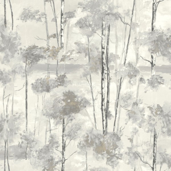 Papel pintado ÁRBOLES BOSQUE GRIS RIVI_8954_95_69