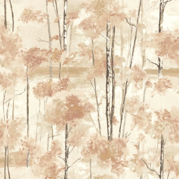 Papel de parede ÁRVORES FLORESTA MARROM LARANJA RIVI_8954_43_91