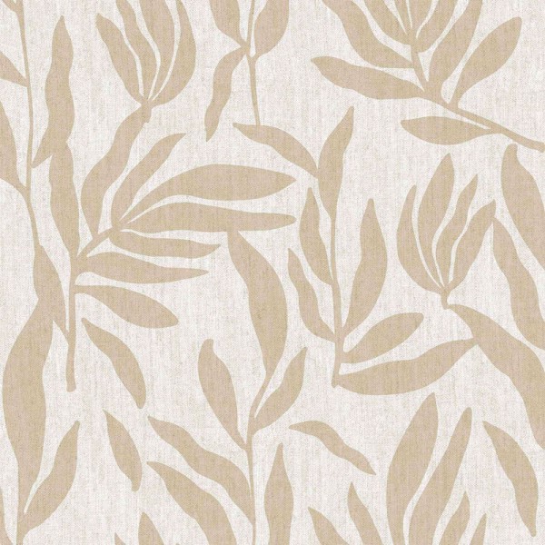 Papel pintado HOJAS NATURALES BEIGE PERLADO 30143