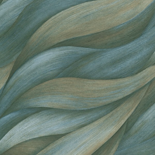 Papel de parede ONDAS MODERNAS AZUL CASTANHO 10257-08