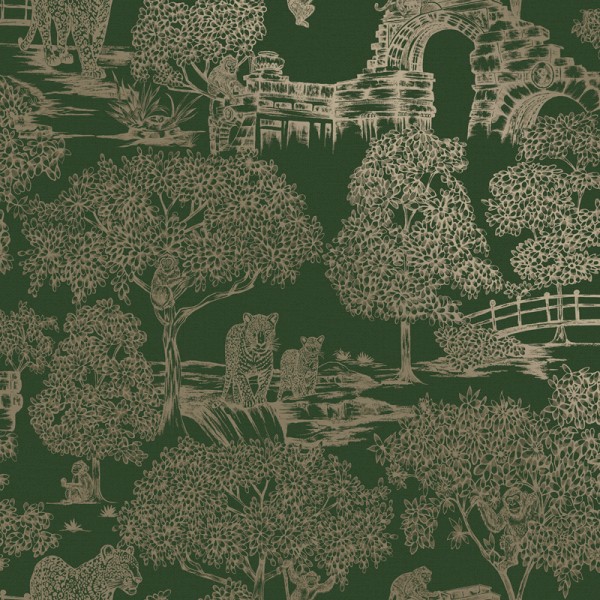 Papel pintado PAISAJE ORIENTAL VERDE JE91811