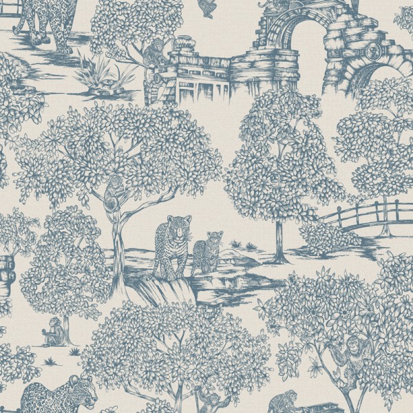 Papel pintado PAISAJE ORIENTAL AZUL JE91812