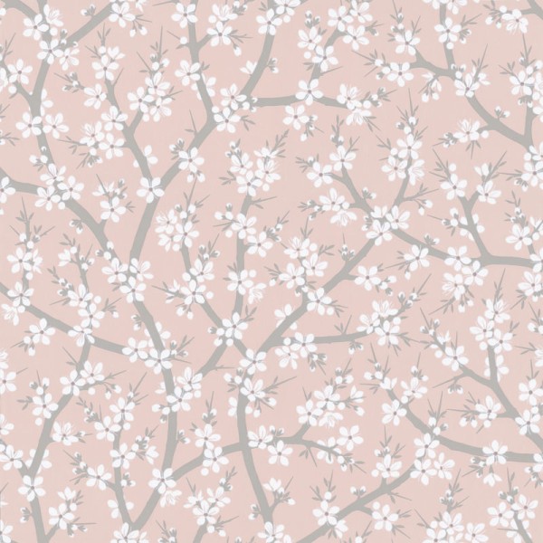 Papel de parede FLORES DE CEREJA ROSA SALMÃO  5309-2