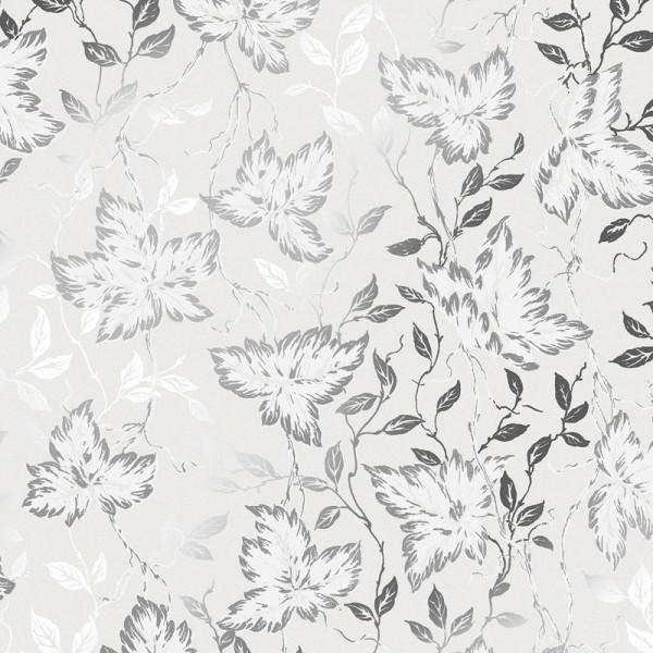 Papel de parede FLORAL PRATA 2965-2