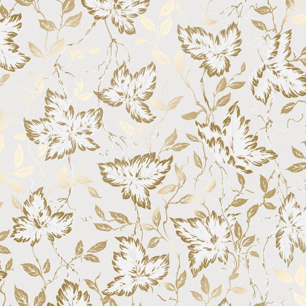 Papel de parede FLORAL DOURADO 2965-5