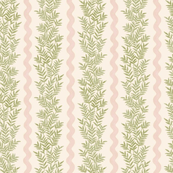 Papel de parede GALHOS VERTICAIS ROSA E VERDE TM91980