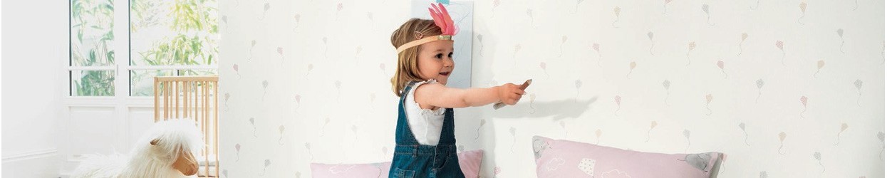 Papel Pintado Infantil con estrellas rosa claro GIRL POWER GPR_10080_40_00