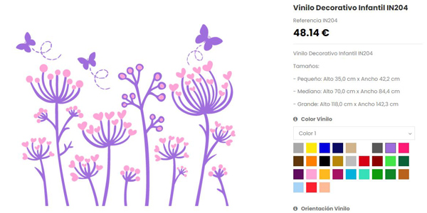 Simulador Comprar Vinilo Papel pintado Online